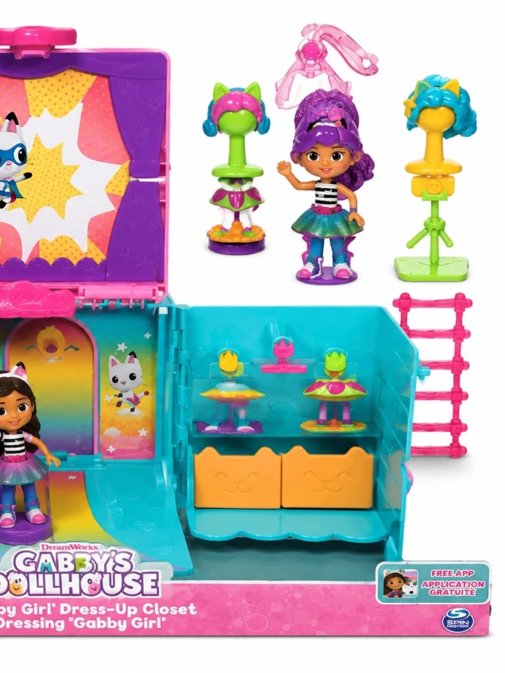 DreamWorks Gabby Girl Dress-Up Closet Playset - Pink & Teal